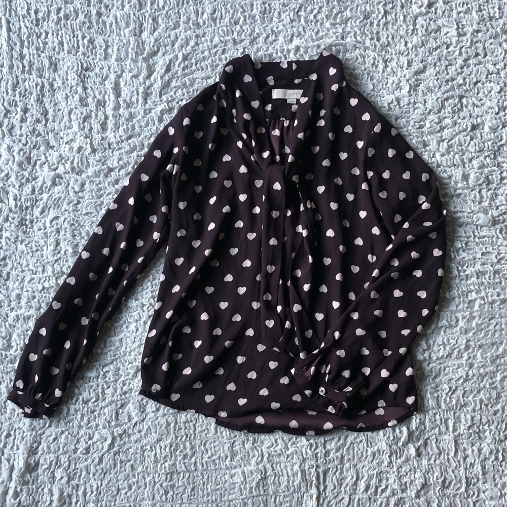 Loft heart blouse